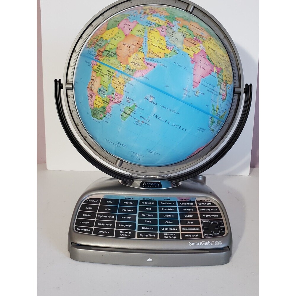 Vintage Oregon Scientific Smart Globe Deluxe Edition NO PEN Globe Only
